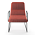 Sleek Sancale Elle Armchair: Swivel & Lock. 3D model small image 7