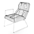 Sleek Sancale Elle Armchair: Swivel & Lock. 3D model small image 8