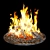 Fiery Glow Bonfire 3D model small image 1
