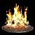 Fiery Glow Bonfire 3D model small image 3