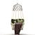 Cozy EMFURN Hanging Chair: Hair & Fur Blanket 3D model small image 1