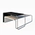 Sleek Modern Coffee Table 3D model small image 1