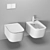 Antonio Lupi Komodo Wall-Hung Toilet 3D model small image 3