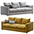 Elegant Vimle 3-Seat Sofa 3D model small image 1
