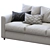 Elegant Vimle 3-Seat Sofa 3D model small image 4