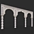 Moroccan Arch Wall Decor 3D model small image 1