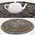 Round Carpets Set - Versatile and Realistic Visuals 3D model small image 3