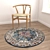 Round Carpets Set - Versatile and Realistic Visuals 3D model small image 4