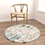 Round Carpets Set with 6 Options 3D model small image 4