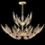 Luxury Italian Gold Chandelier 3D model small image 1