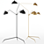 Serge Mouille L3B Adjustable Floor Lamp 3D model small image 1