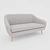 Elegant Doria Actona Sofa 3D model small image 1