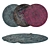 Round Carpets Set: Versatile and Realistic 3D model small image 1