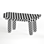 Zara Home Zen Bowed Stool 3D model small image 9