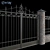 Metal Fence and Gate Panels 3D model small image 4