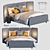 Elegant Slumber: Modern Bed 3D model small image 1