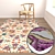 Luxury Carpet Set: High Quality Textures 3D model small image 5