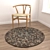 Versatile Round Carpets Set 3D model small image 4