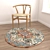 Stylish Round Carpet Set 3D model small image 4