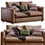 Ikea Vimle Leather Sofa: Modern, Stylish, and Comfortable 3D model small image 1