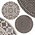 Elegant Circle Rugs | No. 106 3D model small image 1