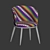 Elegant Eichholtz Filmore Dining Chair 3D model small image 5
