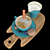 Elegant Coffee Set: OBJ File Included 3D model small image 2
