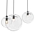 Minimalist Glass Sphere Pendant Light 3D model small image 1