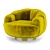 Infinity Velvet Senape Armchair: Giopagani Ornella 3D model small image 1