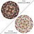 Round Carpet Set: Variety in Textures 3D model small image 2