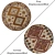 Versatile Round Carpet Set: 6 Unique Designs 3D model small image 2