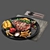 Juicy Meat Steak with Vegetables 3D model small image 3