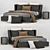 Modern Centimeter-Sized Bed 3D model small image 1