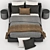 Modern Centimeter-Sized Bed 3D model small image 4