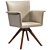 Foxy Swivel Armchair - Sleek and Stylish Seating Solution 3D model small image 2