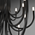 Elegant Black Chandelier: PALMA by ALMA LIGHT 3D model small image 2