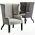 Luxury Tyringham Chair by John Boone 3D model small image 1