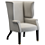 Luxury Tyringham Chair by John Boone 3D model small image 3