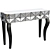 Soho Mirrored Glass Console Table 3D model small image 2