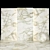 Golden Calacatta: Elegant 3D Textured Slabs & Tiles 3D model small image 1