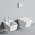 Erika Pro Q Toilet Set 3D model small image 1