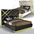 ComfyCo Vector Bed - Sleek Contemporary Design 3D model small image 1