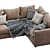 Ikea Vimle - Stylish and Versatile Sofa 3D model small image 3