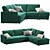 Elegant Oxford Sofa - Nicola Quinto 3D model small image 1