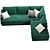 Elegant Oxford Sofa - Nicola Quinto 3D model small image 2