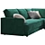 Elegant Oxford Sofa - Nicola Quinto 3D model small image 4