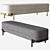 HC28 Cosmo Barry Bench: Modern Elegance 3D model small image 1