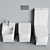 Hatria Next Collection: Modern Ceramic Toilet 3D model small image 2