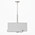 Elegant Satin Nickel Pendant 3D model small image 1