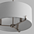 Elegant Satin Nickel Pendant 3D model small image 3